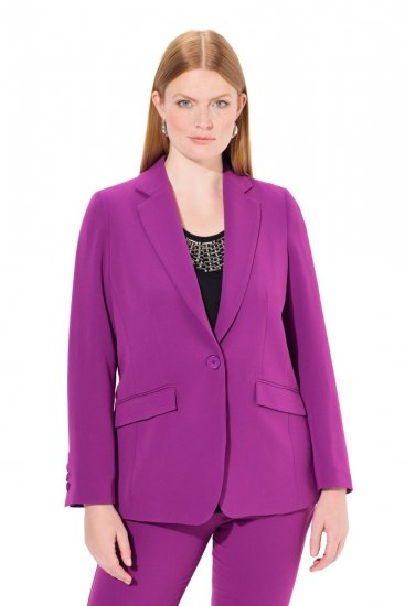 Ulla Popken 811944 Blazer clássico Ameixa - Blazers e Coletes - Blazers em Tamanhos Grandes