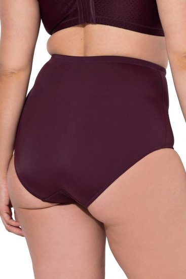 Ulla Popken 813137 Cuecas modeladoras de cintura alta Bordô - Roupa modeladora - 