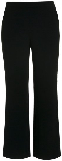 Ulla Popken 813306 Calças de fato largas com cós elástico Preto - Calças de tecido - Calças Largas Femininas Plus Size