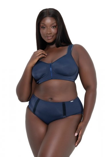 Ulla Popken 815268 Cuecas às riscas Azul-marinho - Cuecas - 
