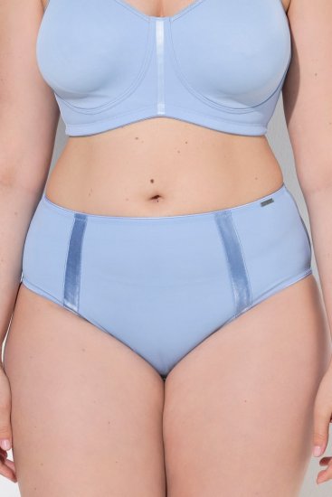 Ulla Popken 815268 Cuecas às riscas Azul claro - Cuecas - 