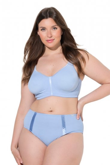 Ulla Popken 815268 Cuecas às riscas Azul claro - Cuecas - 