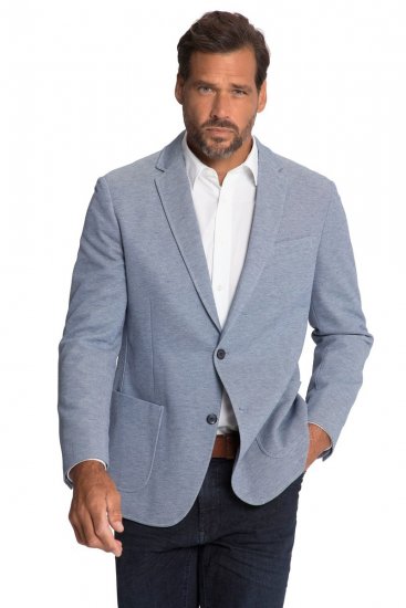 JP1880 815431 Blazer com forro parcial leve Azul-mar - Fatos - Fatos de Homem Tamanhos Grandes