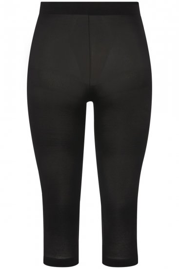 Ulla Popken 815580 Leggings de meia 3/4 com proteção das coxas 80 den Preto - Collants & meias - 