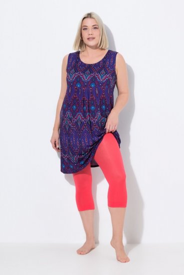 Ulla Popken 815580 Leggings de meia 3/4 com proteção das coxas 80 den Vermelho claro - Collants & meias - 