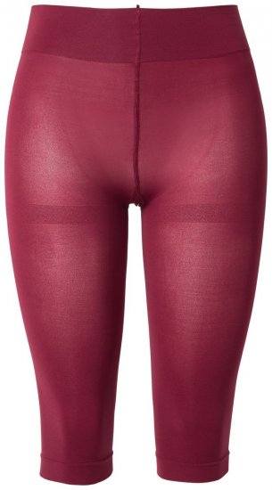 Ulla Popken 815580 Leggings de meia 3/4 com proteção das coxas 80 den Vermelho - Collants & meias - 