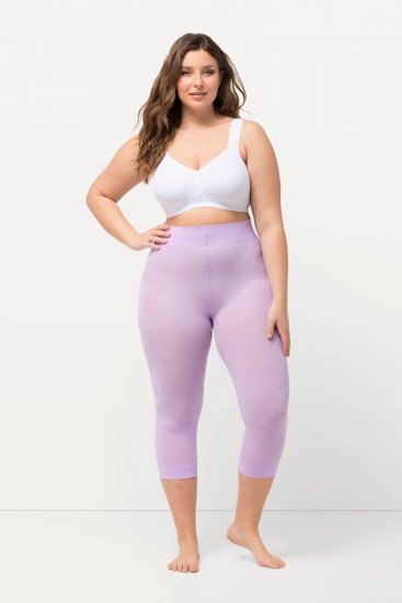 Ulla Popken 815580 Leggings de meia 3/4 com proteção das coxas 80 den Rosa velho - Collants & meias - 