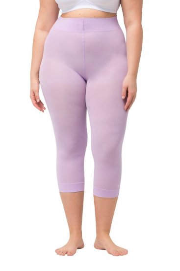 Ulla Popken 815580 Leggings de meia 3/4 com proteção das coxas 80 den Rosa velho - Collants & meias - 