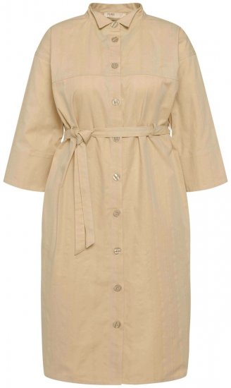 Ulla Popken 816283 Vestido camiseiro Verde claro - Vestidos - Vestidos para todos os tamanhos