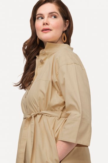 Ulla Popken 816283 Vestido camiseiro Verde claro - Vestidos - Vestidos para todos os tamanhos