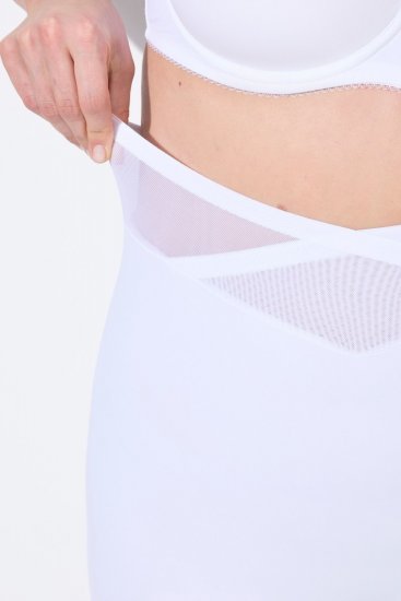 Ulla Popken 816440 Calções modeladores de cintura alta Branco - Roupa modeladora - 