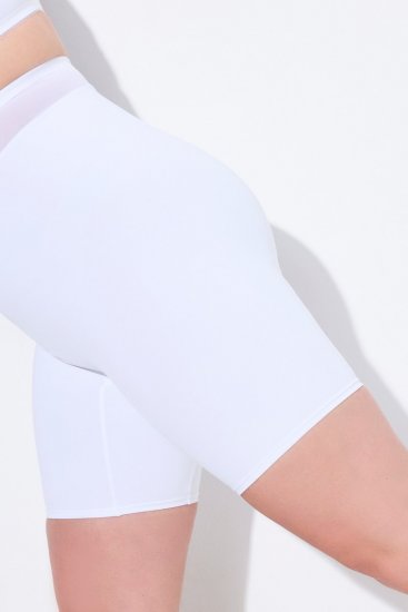Ulla Popken 816440 Calções modeladores de cintura alta Branco - Roupa modeladora - 