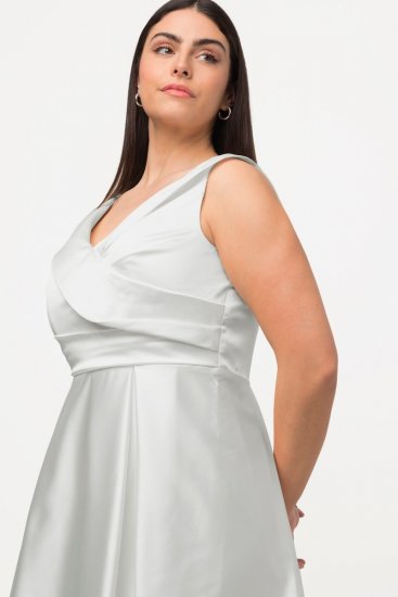 Ulla Popken 817135 Vestido de noite Branco sujo - Vestidos de noite - Vestidos de festa em tamanhos grandes