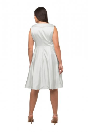 Ulla Popken 817135 Vestido de noite Branco sujo - Vestidos de noite - Vestidos de festa em tamanhos grandes