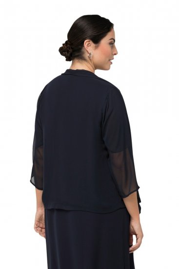Ulla Popken 817211 Casaco Azul-marinho - Jaquetas - Casacos plus size para mulher