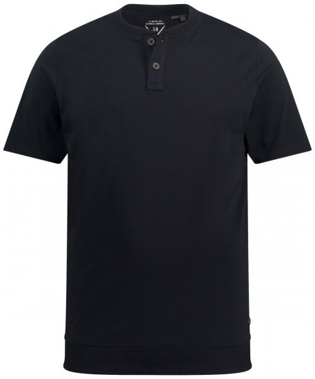 JP1880 818628 T-shirt Henley com corte para barriga Preto - T-shirts - T-shirts Homem Tamanhos Grandes