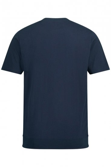 JP1880 818628 T-shirt Henley com corte para barriga Azul-marinho - T-shirts - T-shirts Homem Tamanhos Grandes
