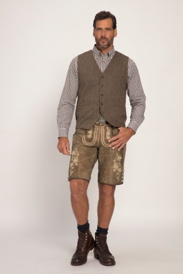 JP1880 Vest Tweed Wool Blend Traditional Light Brown - Fatos - Fatos de Homem Tamanhos Grandes