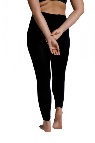 Ulla Popken 819652 Leggings de meia com efeito térmico Preto - Collants & meias - 