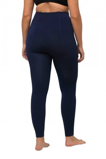 Ulla Popken 819652 Leggings de meia com efeito térmico Azul-marinho - Collants & meias - 