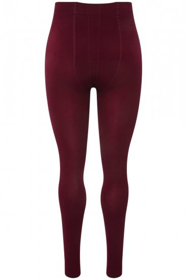 Ulla Popken 819652 Leggings de meia com efeito térmico Bordô - Collants & meias - 