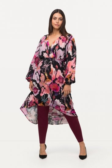 Ulla Popken 819652 Leggings de meia com efeito térmico Bordô - Collants & meias - 