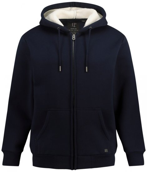JP1880 820464 Casaco com capuz e forro teddy Azul-marinho - Sweatshirts & hoodies - Sweatshirt & Camisolas com Capuz tamanhos grandes