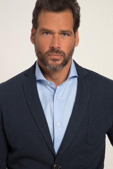 JP1880 820825 Blazer em moletom Azul-marinho - Fatos - Fatos de Homem Tamanhos Grandes