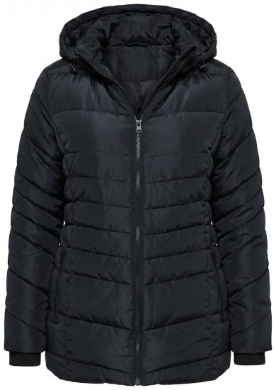 Ulla Popken 820889 Sobretudo acolchoado Preto - Casacos - Casacos de Mulher em Tamanhos Grandes