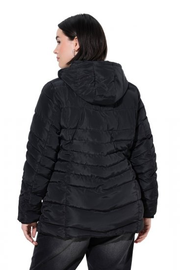 Ulla Popken 820889 Sobretudo acolchoado Preto - Casacos - Casacos de Mulher em Tamanhos Grandes