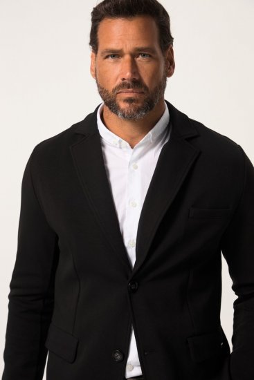 JP1880 New York Flexnamic Blazer em jersey com bolsos com pala Preto - Fatos - Fatos de Homem Tamanhos Grandes