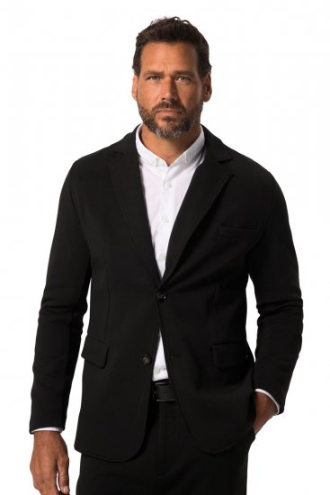 JP1880 New York Flexnamic Blazer em jersey com bolsos com pala Preto - Fatos - Fatos de Homem Tamanhos Grandes