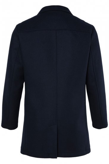 JP1880 821066 Acolchoado Sobretudo de lã Azul marinho - Casacos - Casacos Homem Tamanhos Grandes
