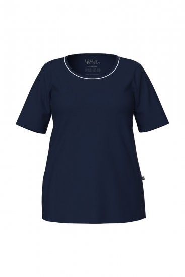 Ulla Popken 821244 Pijama às bolinhas Azul-marinho - Pijamas/Loungewear - 