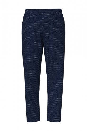 Ulla Popken 821244 Pijama às bolinhas Azul-marinho - Pijamas/Loungewear - 