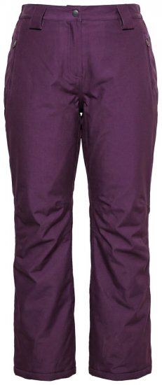 Ulla Popken 822018 Calças técnicas impermeáveis forradas a polar Ameixa - Roupa impermeável - 