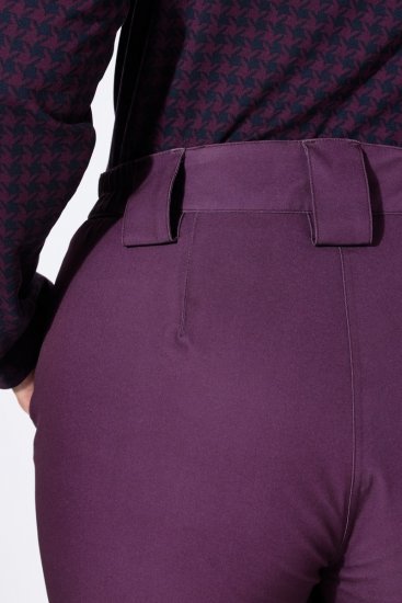 Ulla Popken 822018 Calças técnicas impermeáveis forradas a polar Ameixa - Roupa impermeável - 
