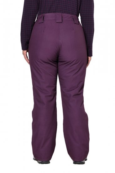 Ulla Popken 822018 Calças técnicas impermeáveis forradas a polar Ameixa - Roupa impermeável - 