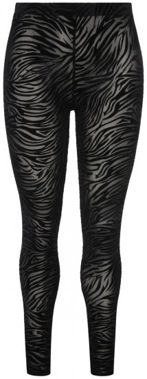 Ulla Popken 822286 Leggings de meia com padrão animal Preto - Collants & meias - 