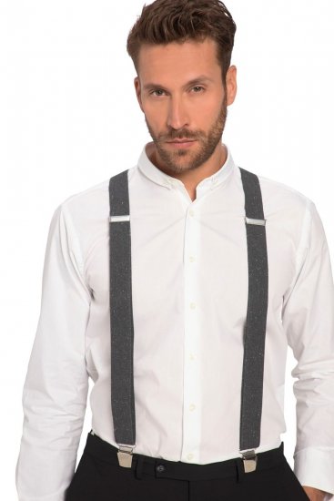 JP1880 822821 Suspensórios Preto - Suspensórios - 
