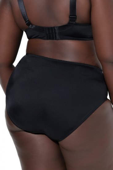 Ulla Popken 822864 Cuecas com flores com renda Preto - Cuecas - 