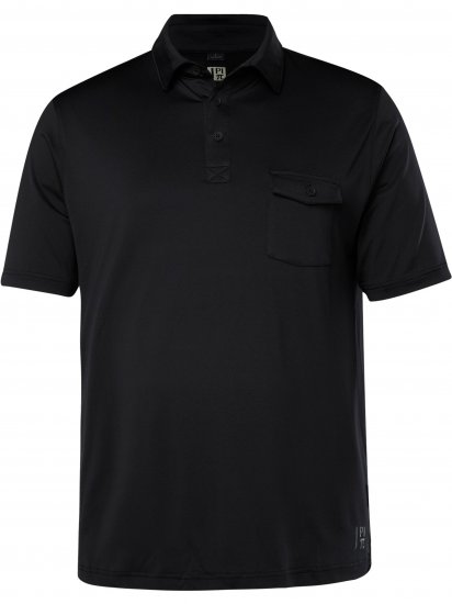 JP1880 Jay-Pi Flexnamic QuickDry Piqué Golf Polo Shirt Black - Roupa desportiva & Outdoor - Roupa Desportiva Tamanhos Grandes