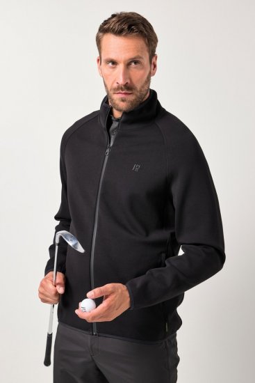 JAY-PI FLEXNAMIC® Golf Sweat Jacket with Zipper Black - Roupa desportiva & Outdoor - Roupa Desportiva Tamanhos Grandes