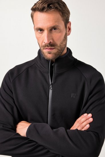 JAY-PI FLEXNAMIC® Golf Sweat Jacket with Zipper Black - Roupa desportiva & Outdoor - Roupa Desportiva Tamanhos Grandes