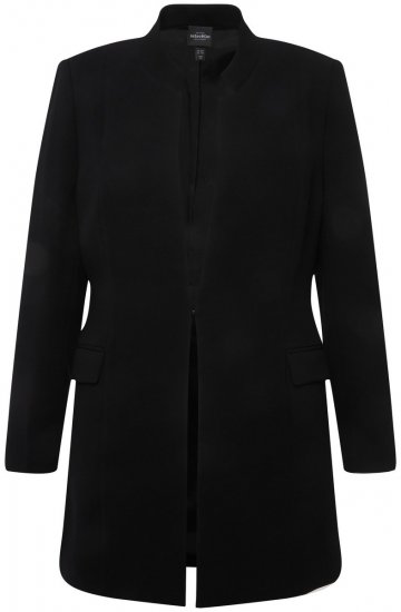Ulla Popken 823318 Blazer com gola alta Preto - Blazers e Coletes - Blazers em Tamanhos Grandes