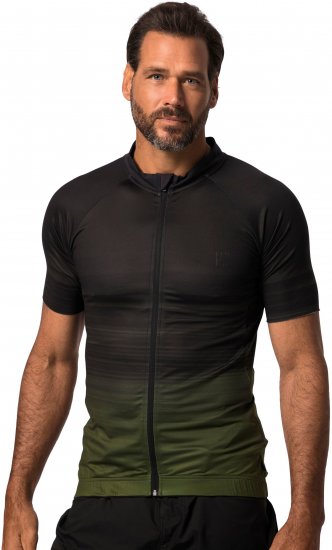 JP1880 Jay-Pi Flexnamic QuickDry Cycling Jersey Black - Roupa desportiva & Outdoor - Roupa Desportiva Tamanhos Grandes