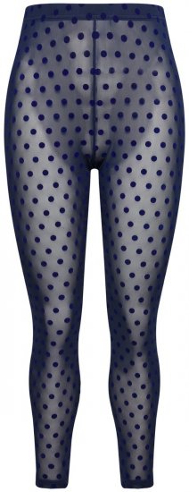 Ulla Popken 823383 Leggings de meia às bolinhas Azul-marinho - Collants & meias - 