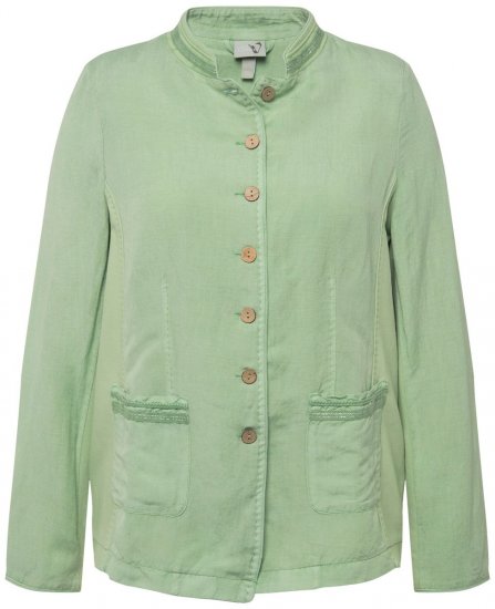 Ulla Popken 823539 Casaco Verde azeitona - Jaquetas - Casacos plus size para mulher