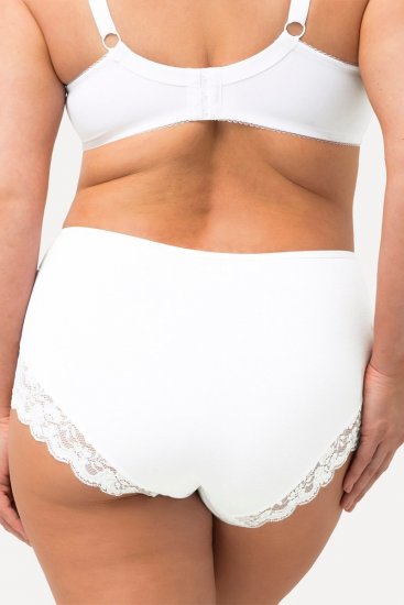 Ulla Popken 824106 Boxers com renda pack de 2 Branco - Cuecas - 