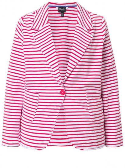 Ulla Popken 824355 Blazer em malha Coral - Blazers e Coletes - Blazers em Tamanhos Grandes